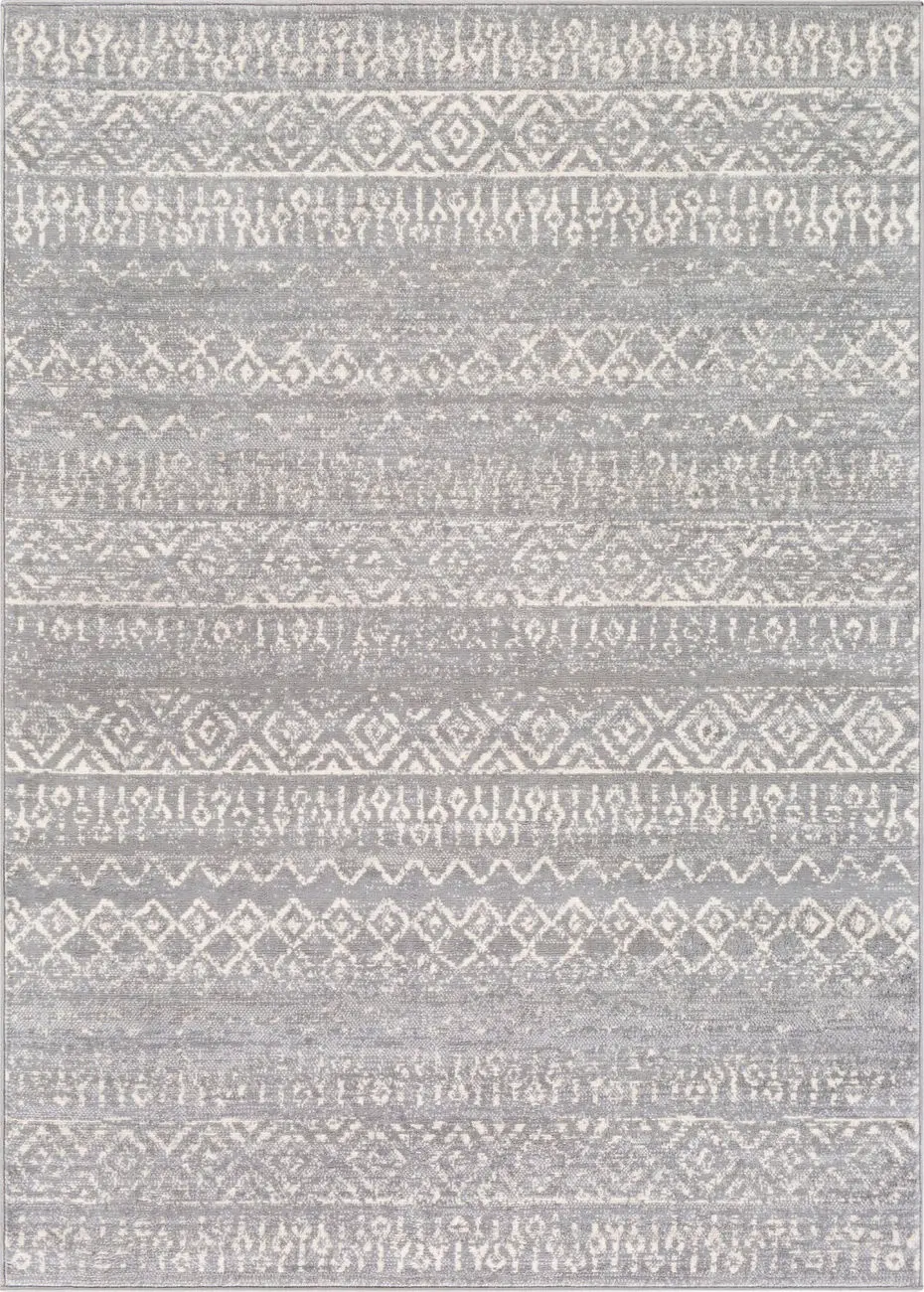 Adria ADI-2312 Gray Patterned Synthetic Rug