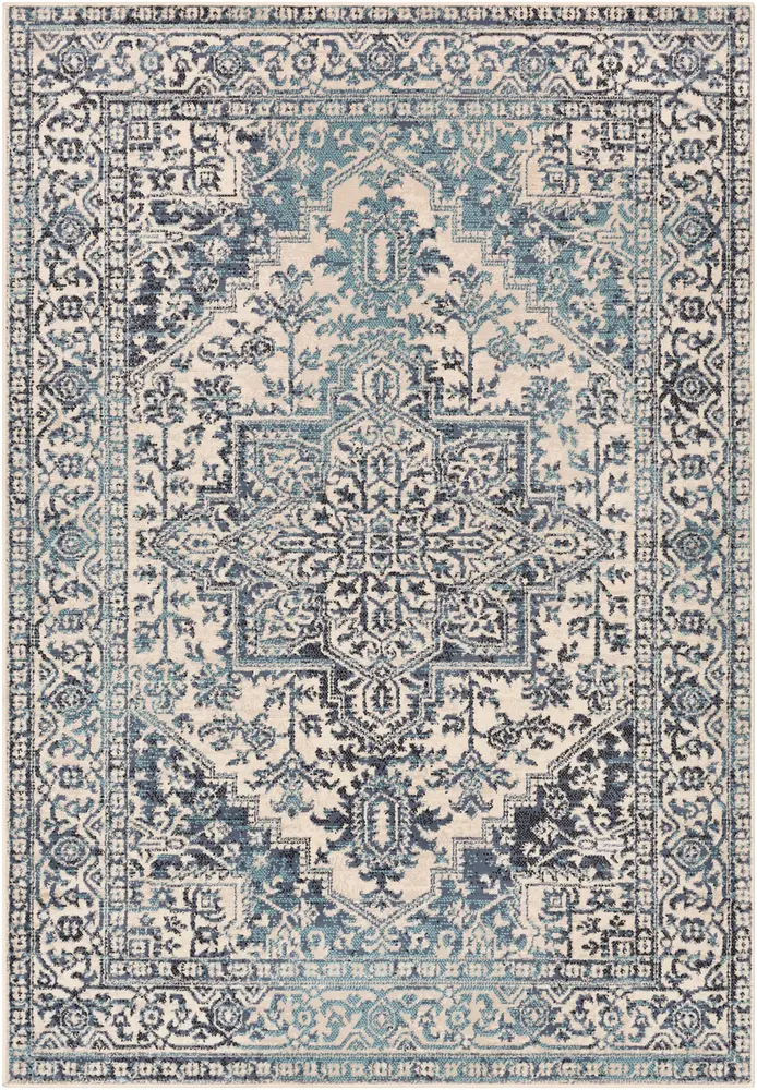 Adria ADI-2314 Denim Transitional Bordered Rug