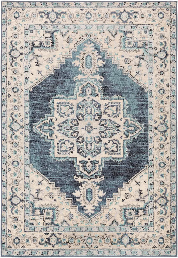 Adria ADI-2315 Denim Bordered Transitional Rug