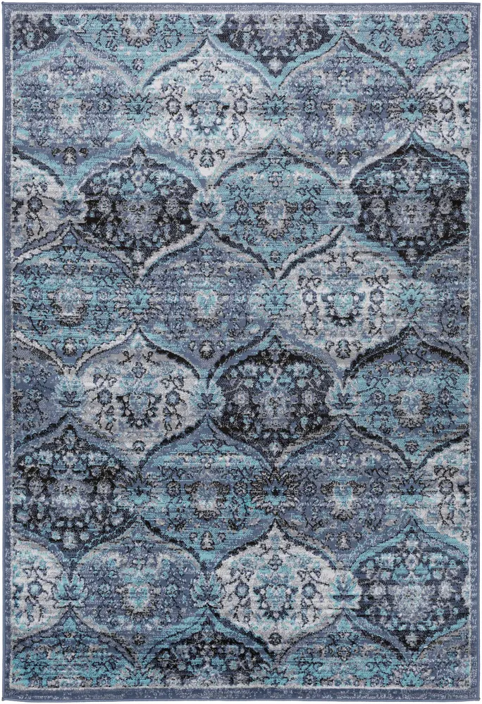 Adria ADI-2325 Denim Synthetic Patterned Rug