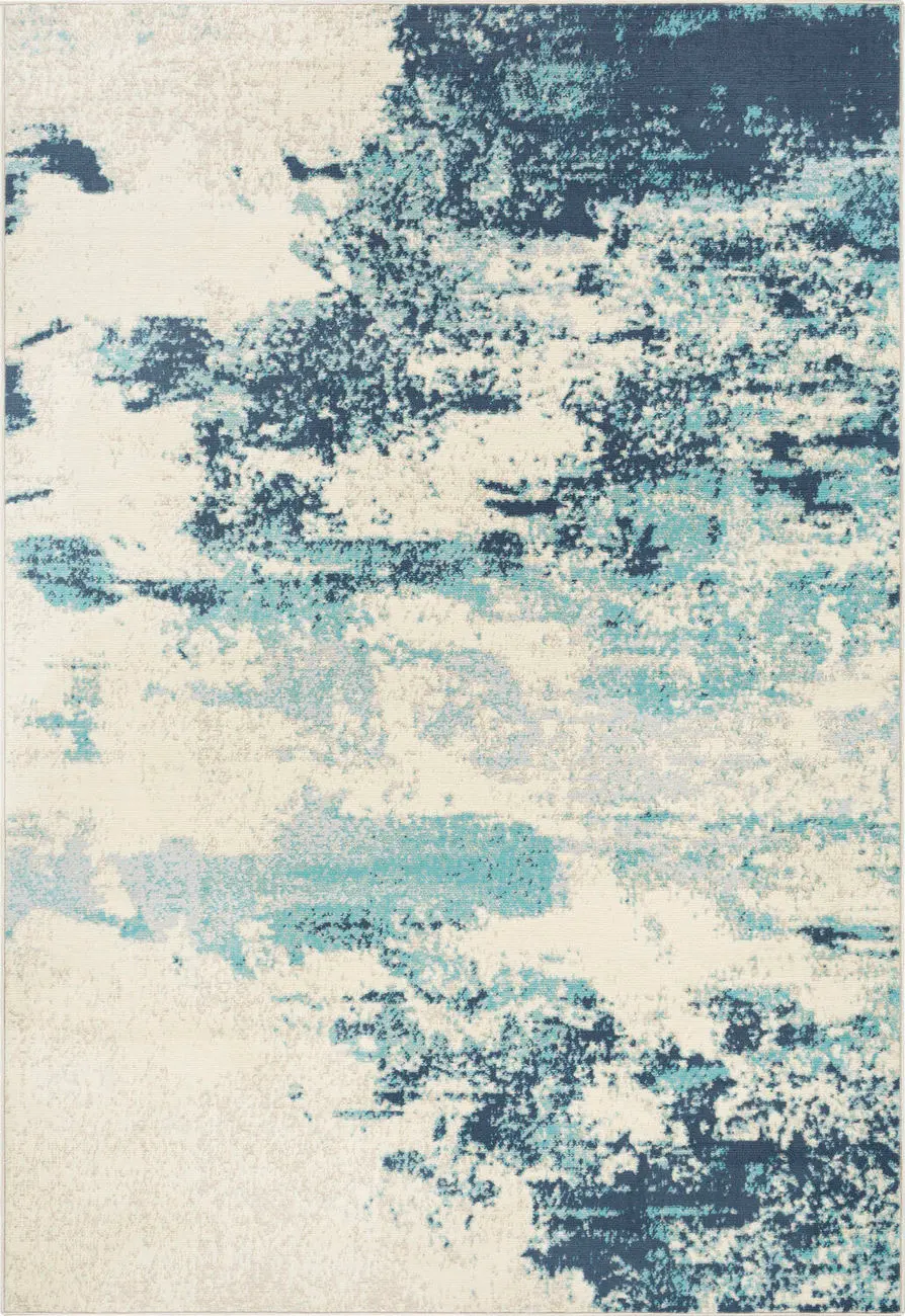 Modern Loom City Light CYL-2331 Blue Power Loomed Synthetic Rug