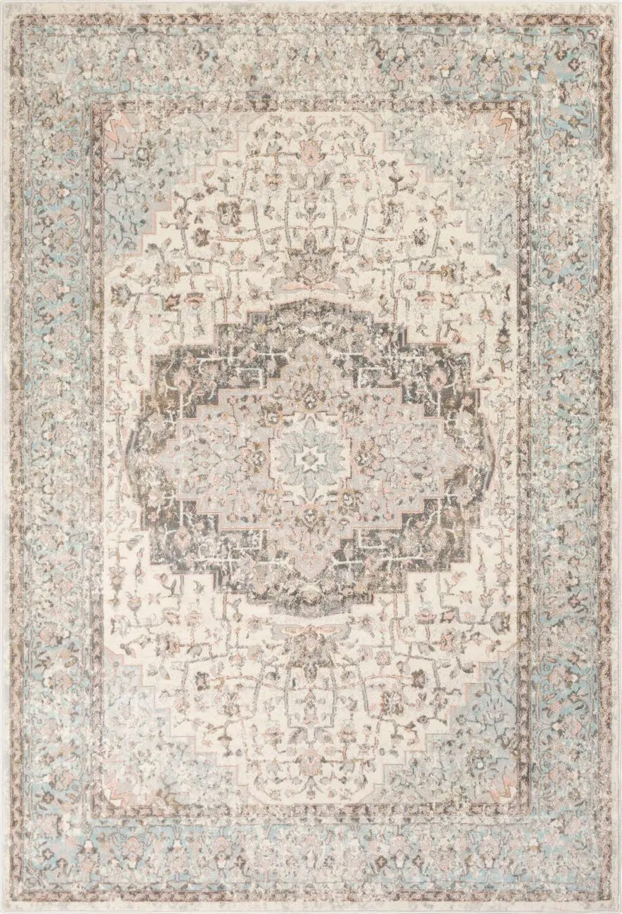 Modern Loom Agrigno AGO-2307 Blue Power Loomed Synthetic Rug