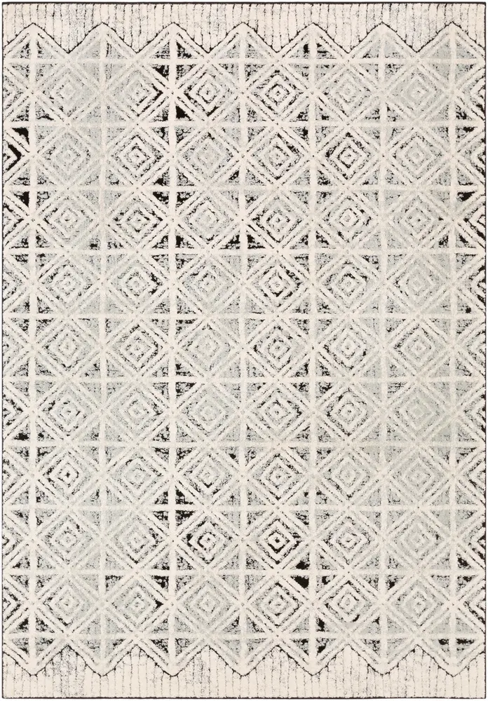 Agnestherry AGY-2305 Light Gray Abstract Transitional Rug