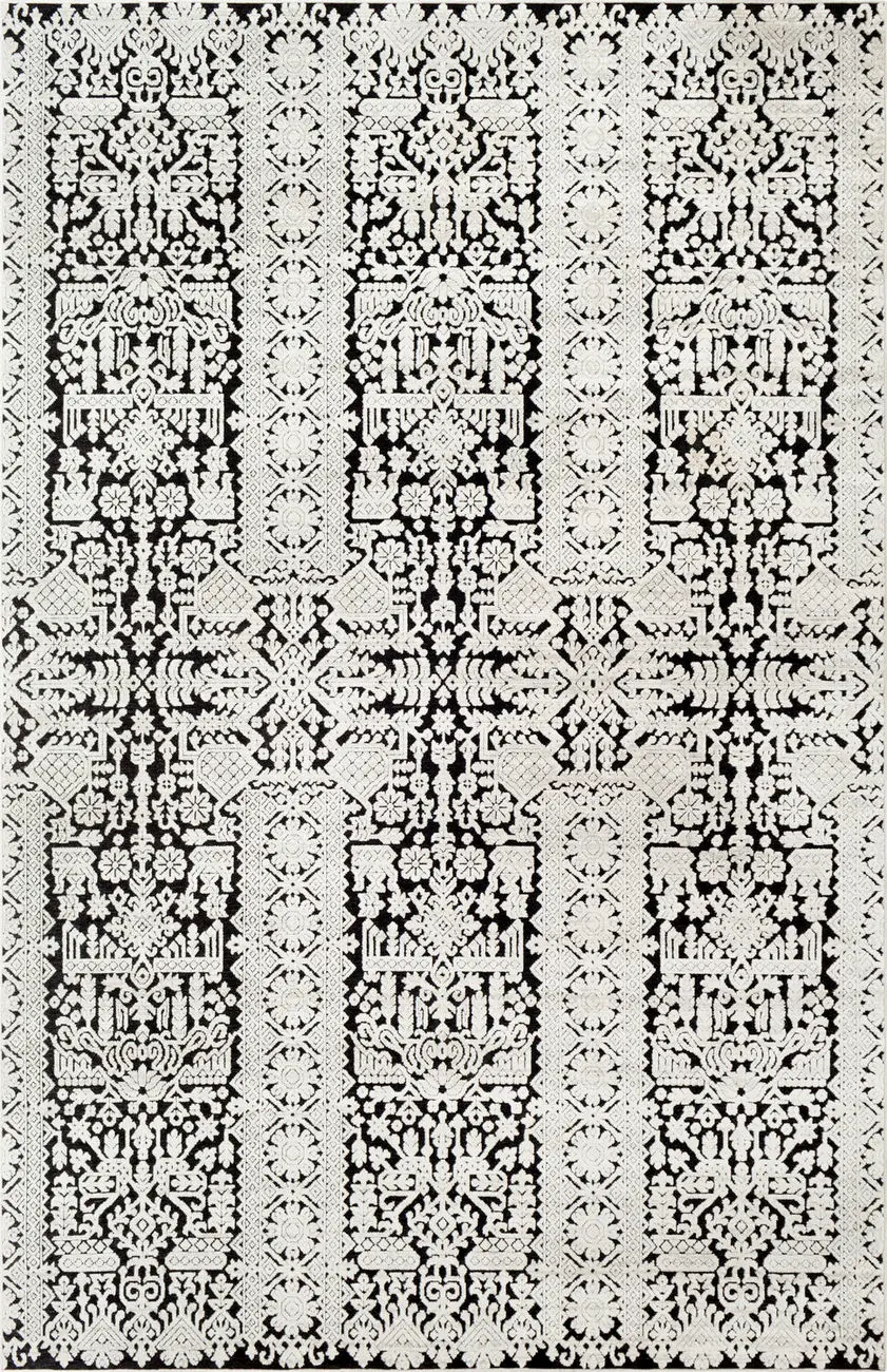 Dantel DTL-2305 Black Patterned Southwestern Rug