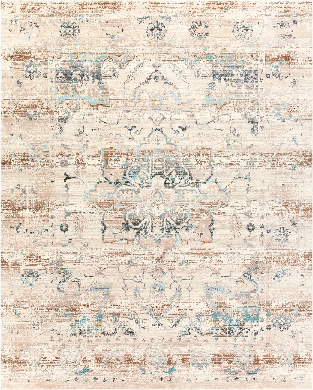 Aiktonent Dub-2307 Brown Transitional Traditional Rug