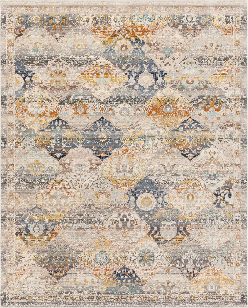 Aiktonent Dub-2313 White Transitional Traditional Rug