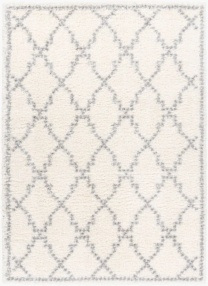 Deluxe Shag DXS-2305 white Rug