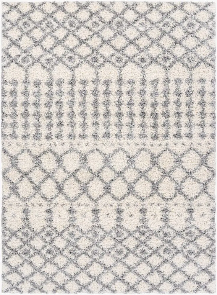Deluxe Shag DXS-2312 white Rug