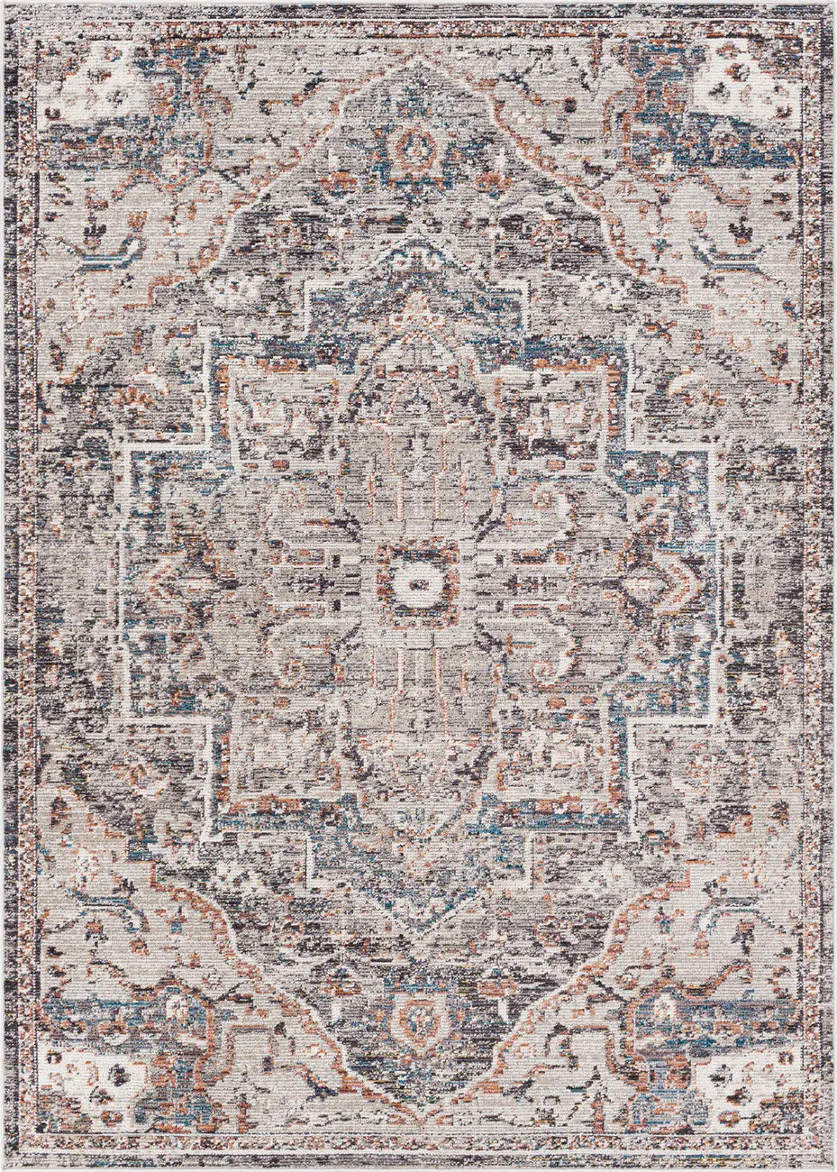Modern Loom Aegacliter AER-2312 Gray Power Loomed Synthetic Rug