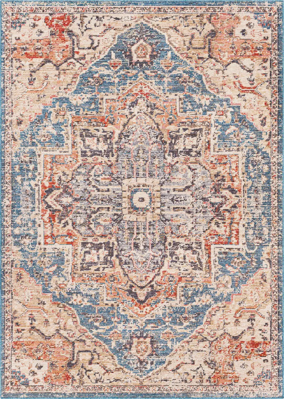 Modern Loom Aegacliter AER-2313 Multi-Colored Power Loomed Synthetic Rug
