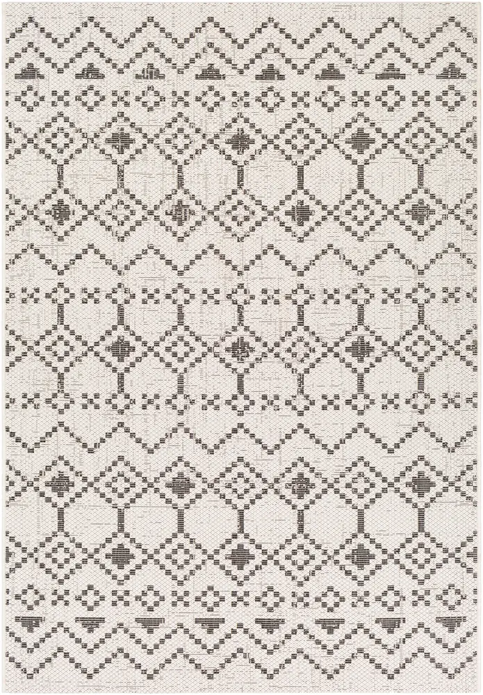 Eagean EAG-2339 White Abstract Patterned Rug