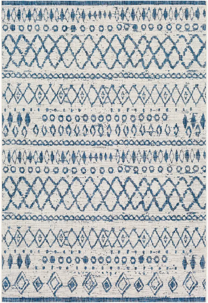 Alamark ALK-2340 Denim Synthetic Abstract Rug