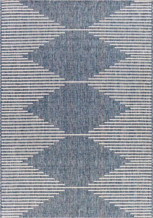 Modern Loom Alamark ALK-2350 Blue Power Loomed Synthetic Rug