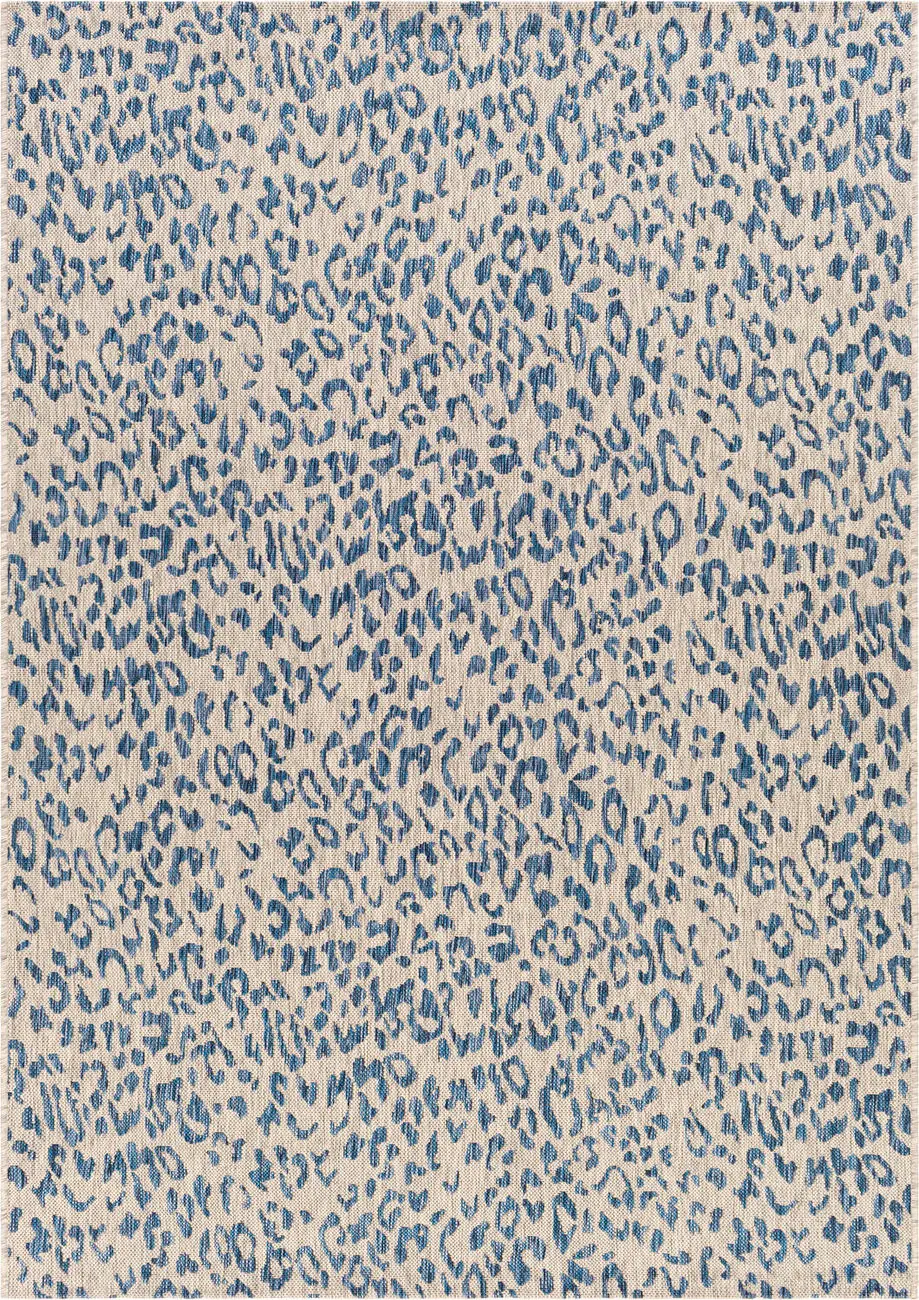 Modern Loom Alamark ALK-2353 Blue Power Loomed Synthetic Rug
