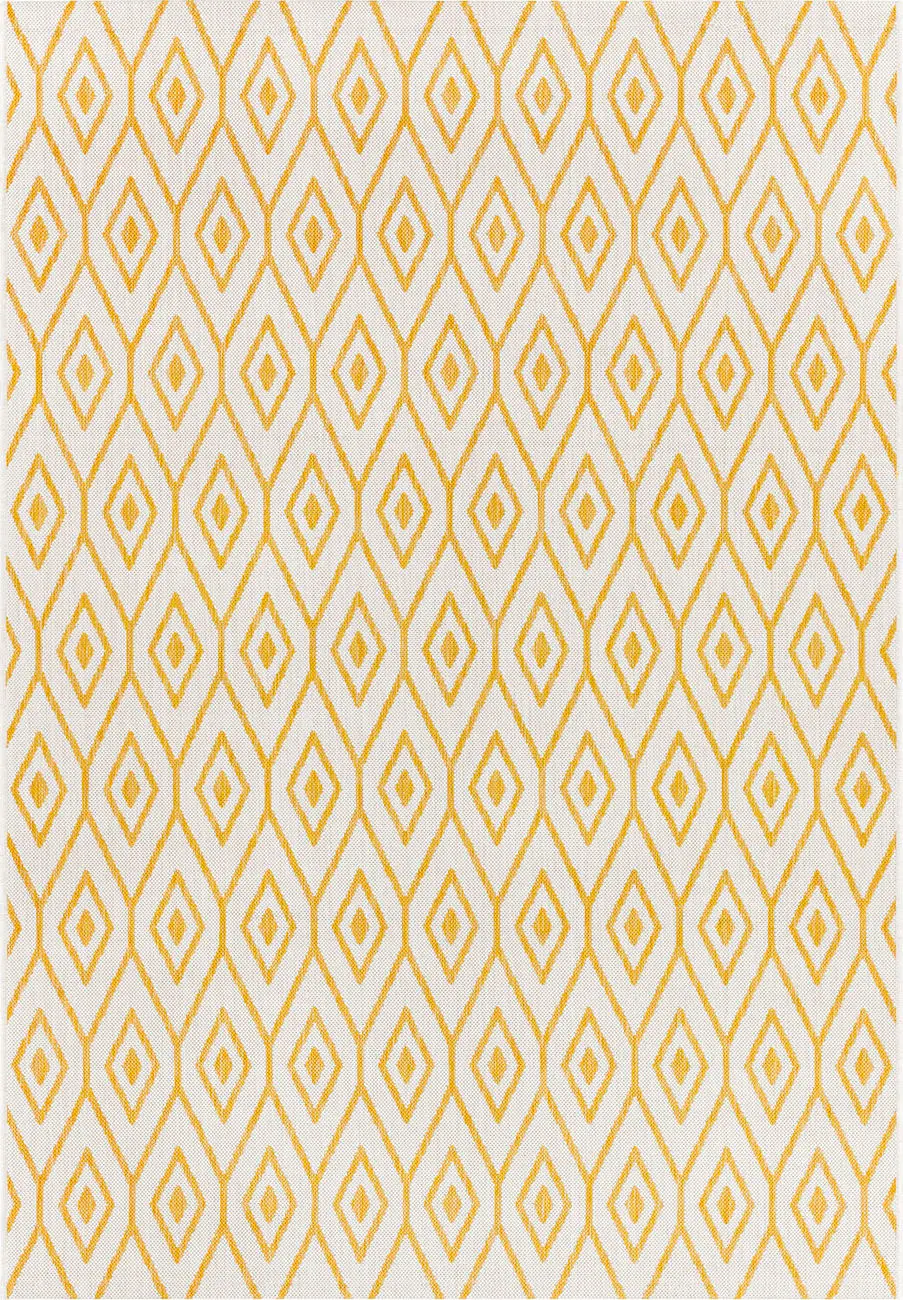 Modern Loom Eagean EAG-2395 Yellow Power Loomed Synthetic Rug
