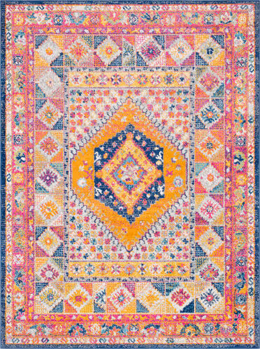 Surya Alara ALA-2304 Bright Pink Synthetic Bordered Rug Product Image