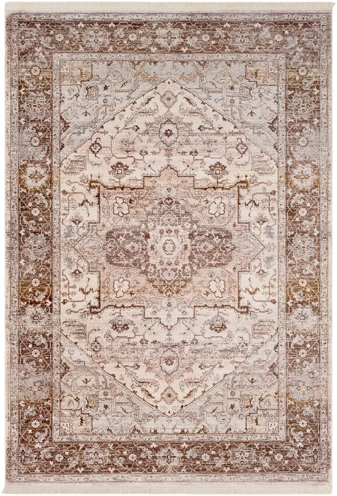 Ephesians EPC-2313 Dark Brown Synthetic Traditional Rug