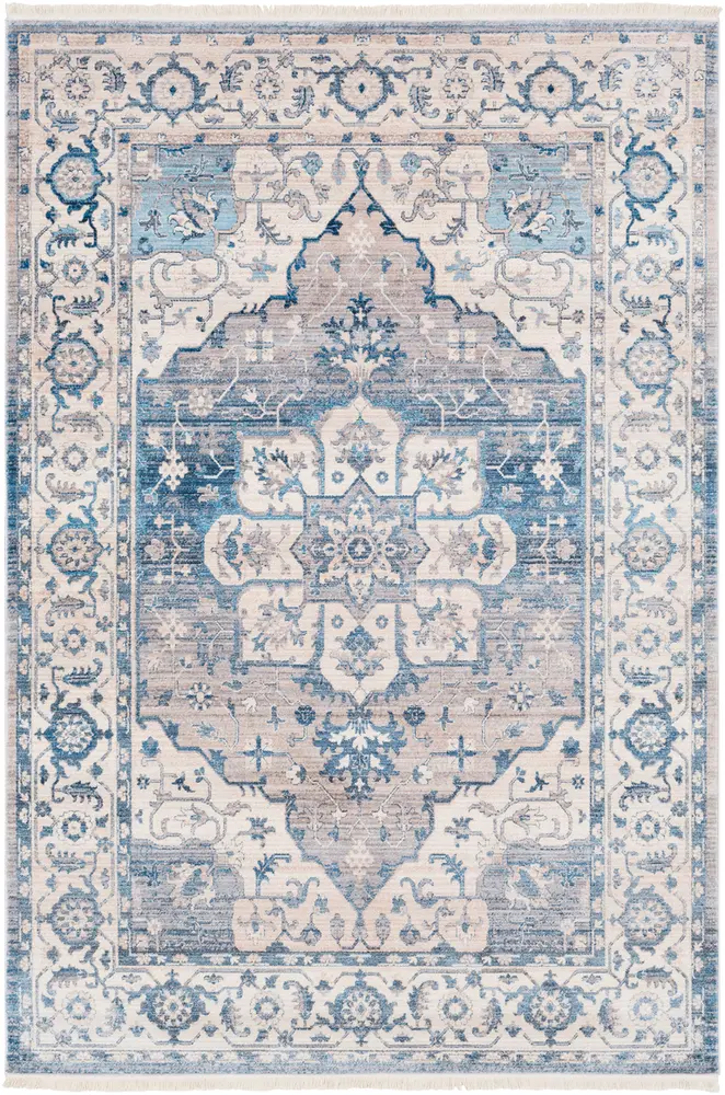 Ephesians EPC-2317 Sky Blue Synthetic Transitional Rug