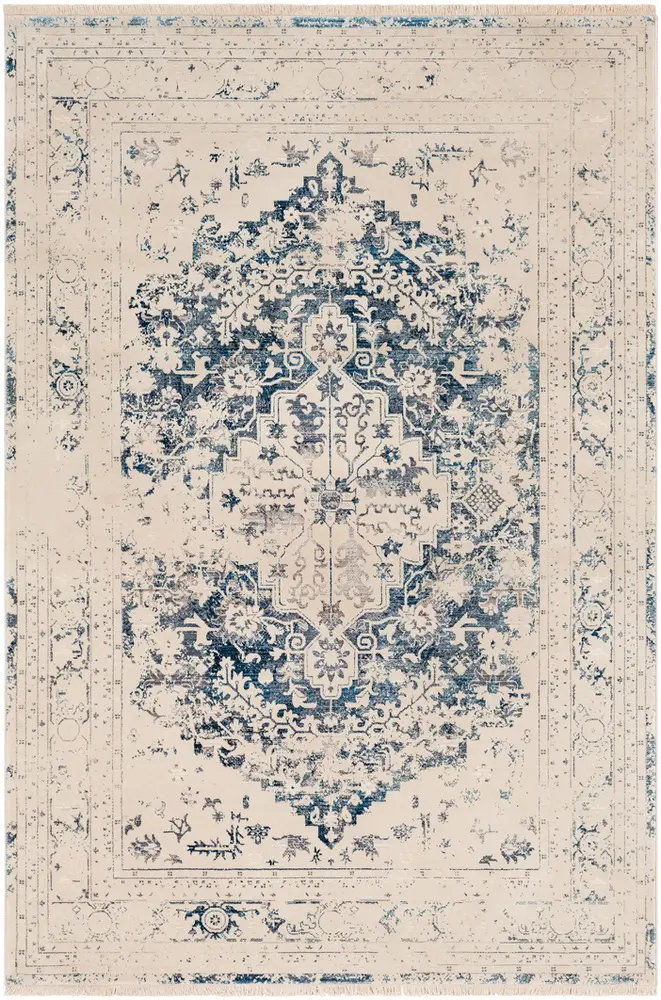 Ephesians EPC-2327 Sky Blue Synthetic Transitional Rug