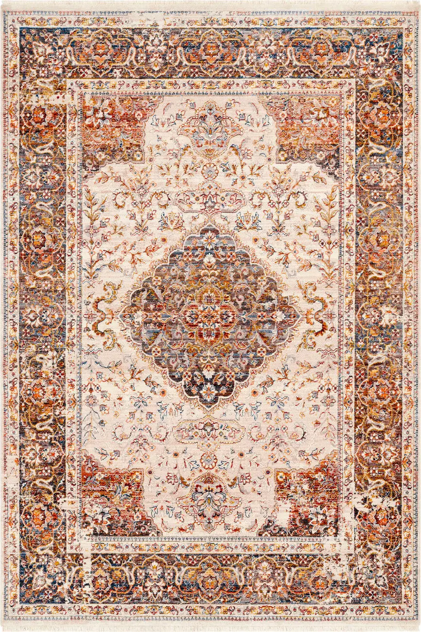 Modern Loom Ephesians EPC-2336 Multi-Colored Power Loomed Synthetic Rug