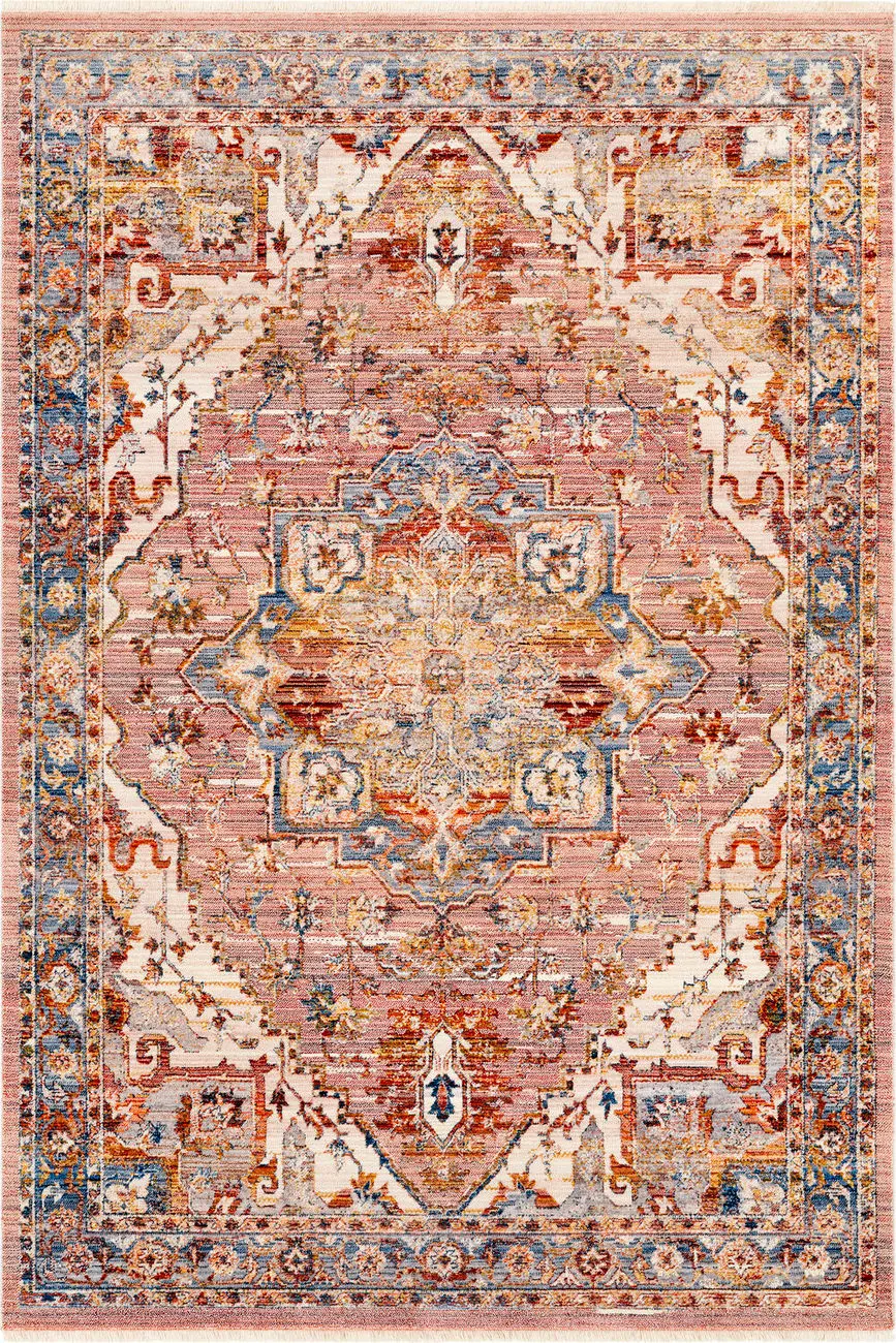 Modern Loom Ephesians EPC-2338 Multi-Colored Power Loomed Synthetic Rug