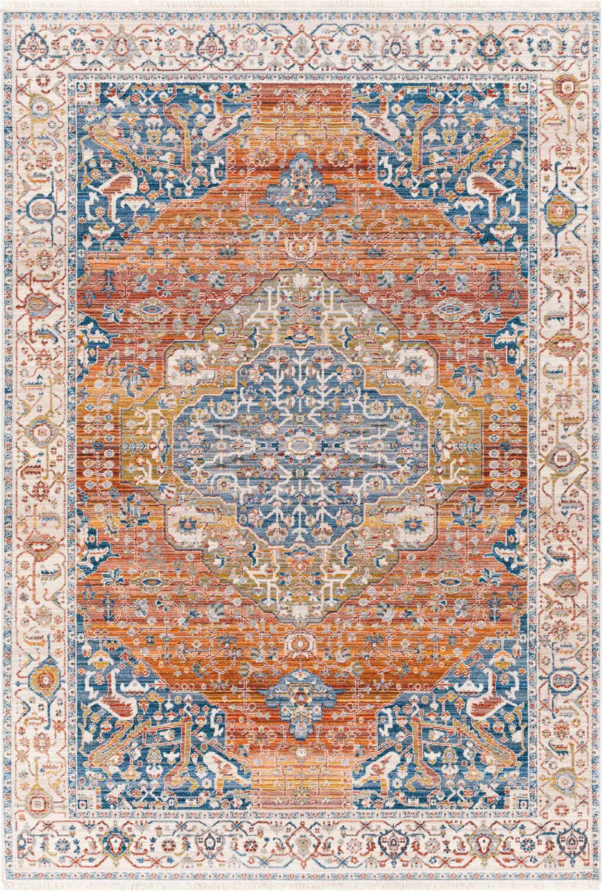 Modern Loom Ephesians EPC-2351 Multi-Colored Power Loomed Synthetic Rug