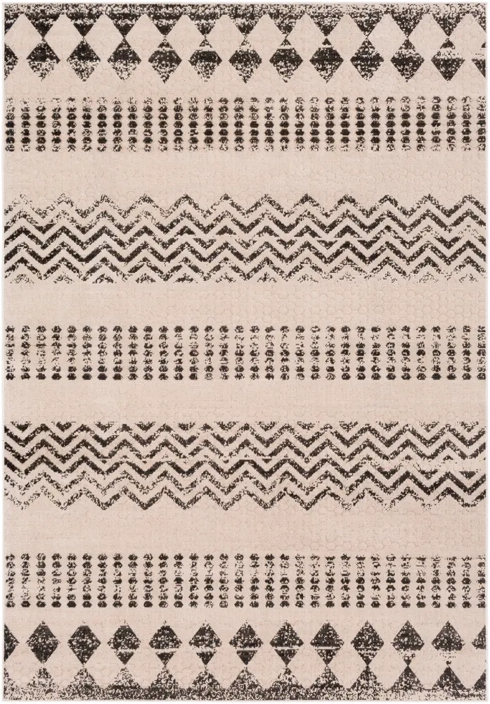 Rafetus ETS-2340 Camel Synthetic Abstract Rug