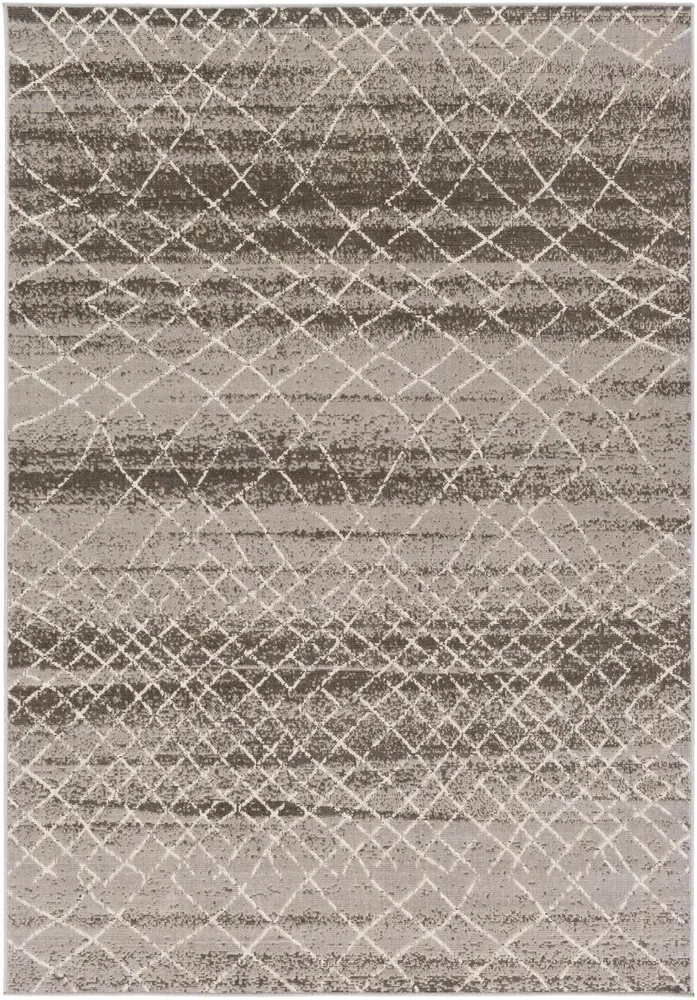 Rafetus ETS-2346 Black Abstract Synthetic Rug