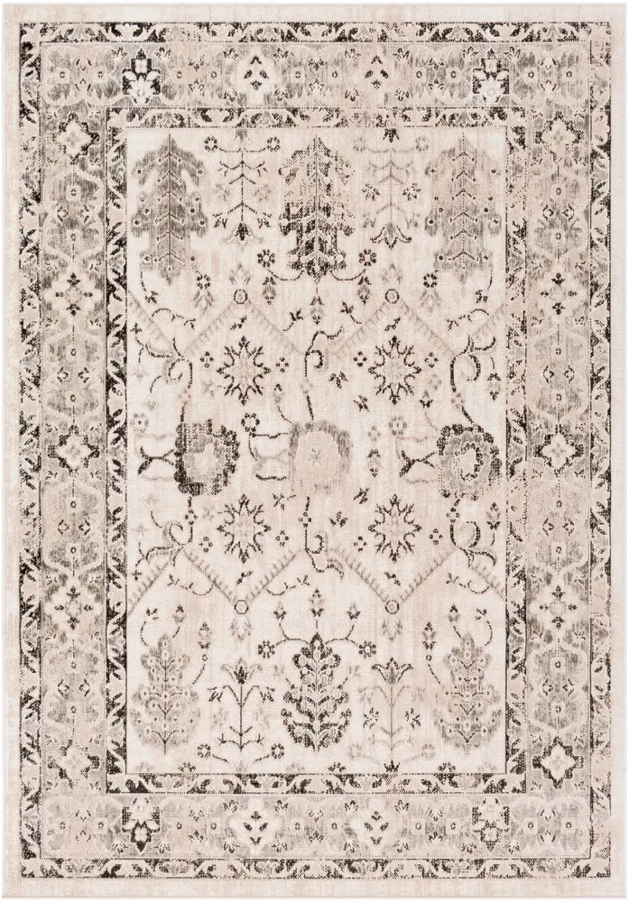 Rafetus ETS-2347 Camel Synthetic Traditional Rug