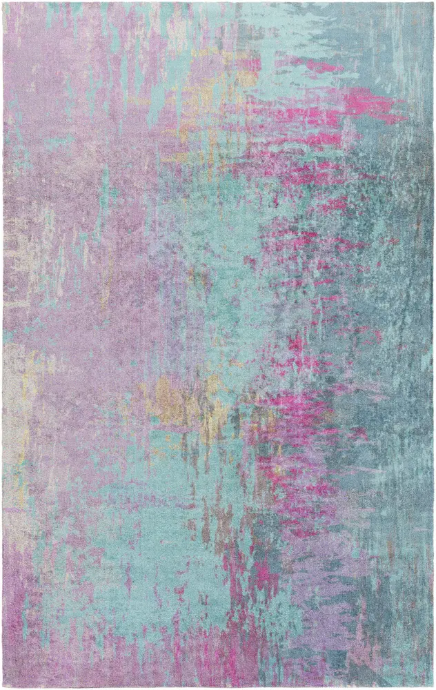 Felicity FCT-8003 Bright Purple Abstract Synthetic Rug