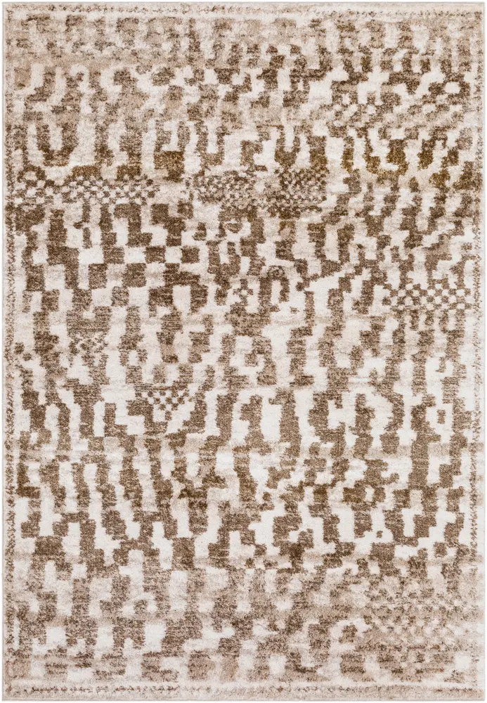 Flokati FKT-2302 Camel Shag Abstract Rug