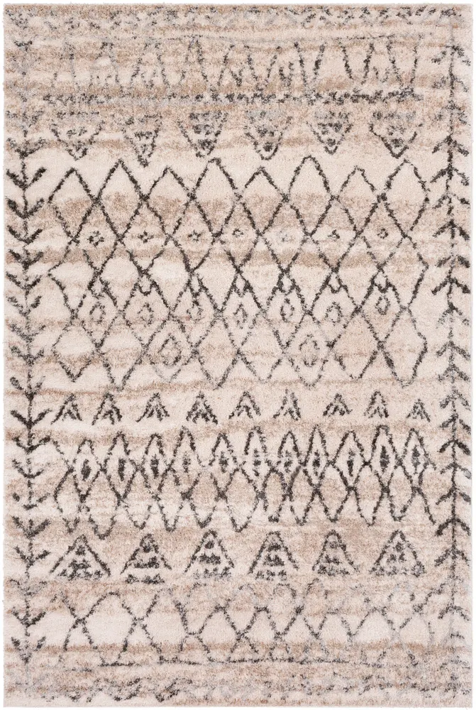 Flokati FKT-2303 Camel Abstract Synthetic Rug