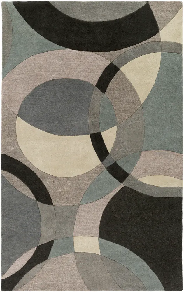 Forum FM-7193 Khaki Abstract Wool Rug
