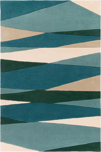 Surya Forum FM-7204 Sea Foam Abstract Wool Rug Product Image