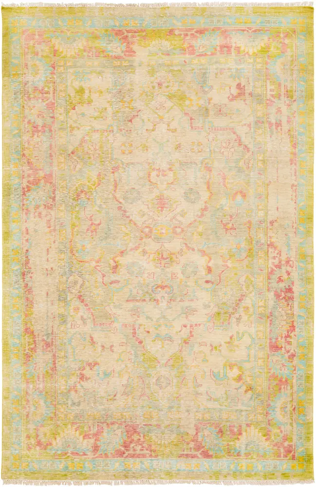 Festival FVL-1000 Lime Wool Traditional Rug