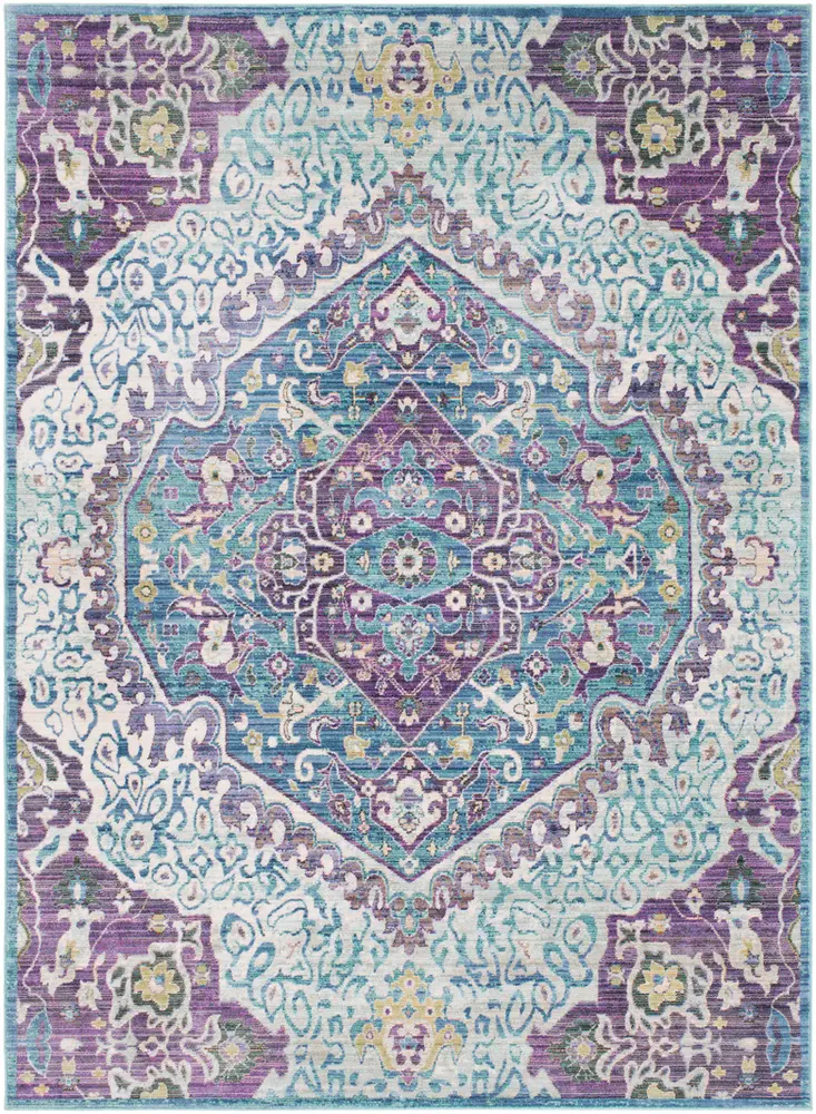 Germili GER-2304 Bright Purple Traditional Synthetic Rug