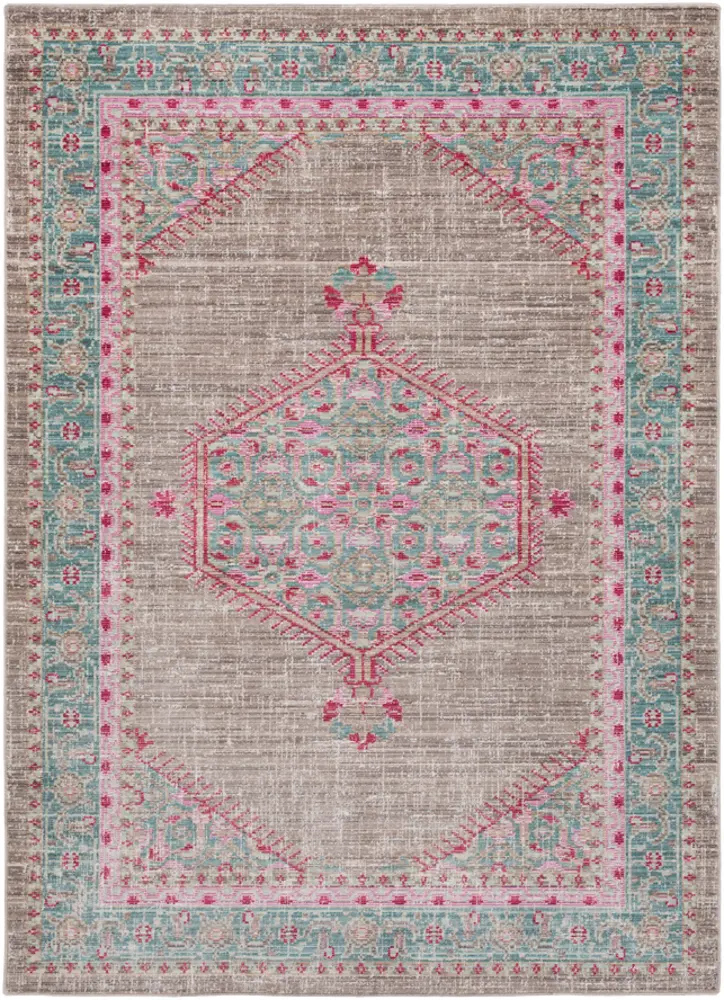 Germili GER-2315 Teal Transitional Traditional Rug