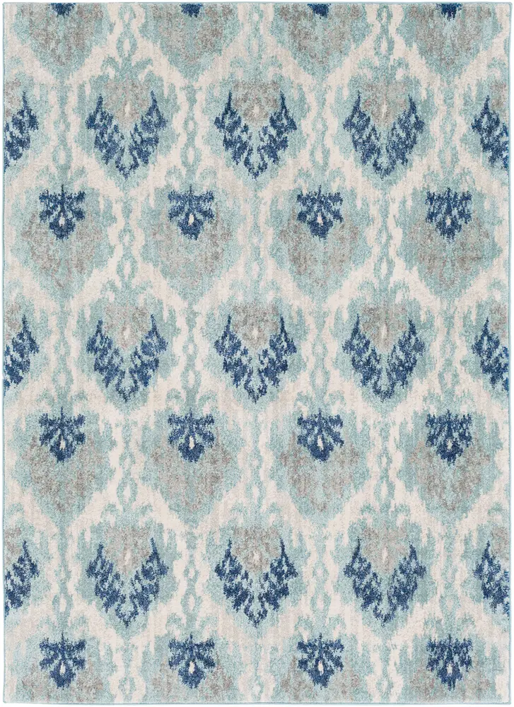 Alchir ALR-1012 Teal Abstract Synthetic Rug