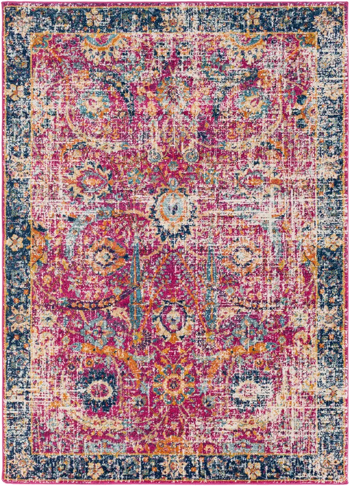 Alchir ALR-1013 Garnet Synthetic Bordered Rug