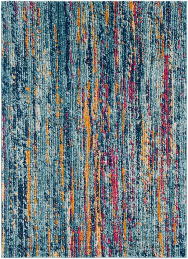 Alchir ALR-1016 Teal Abstract Synthetic Rug