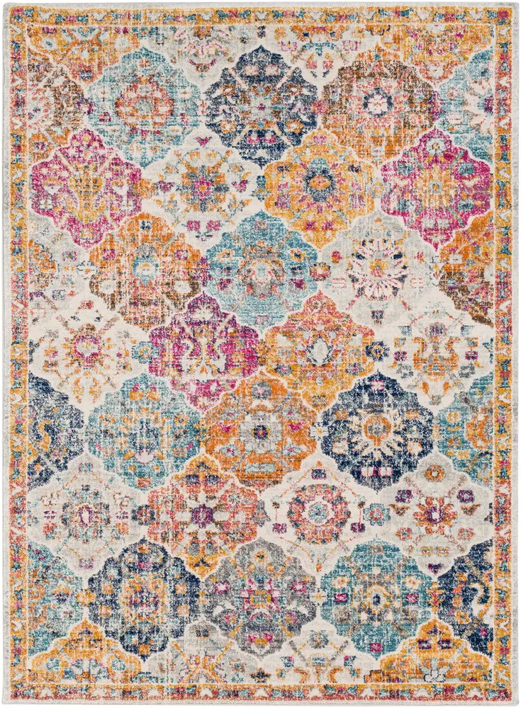 Alchir ALR-1018 Saffron Bordered Synthetic Rug