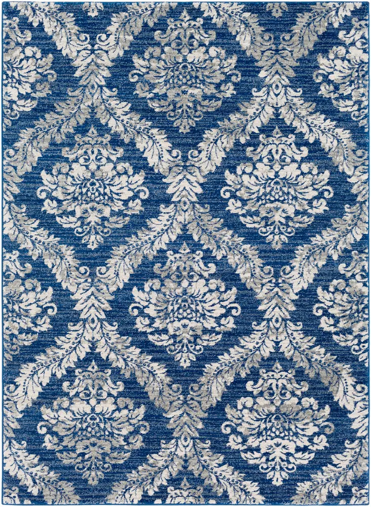 Alchir ALR-1032 Dark Blue Transitional Floral Rug