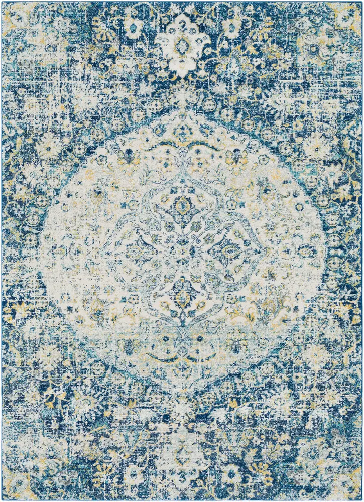 Harput HAP-1046 Dark Blue Transitional Synthetic Rug
