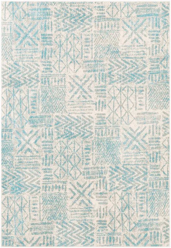 Alchir ALR-1094 Aqua Synthetic Transitional Rug