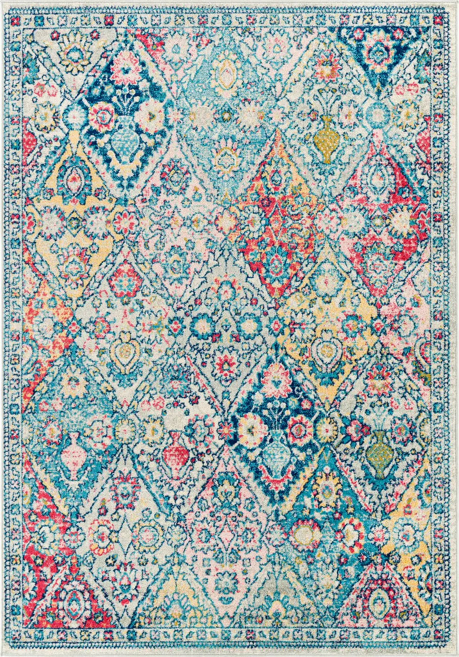 Modern Loom Harput HAP-1100 Multi-Colored Power Loomed Synthetic Rug