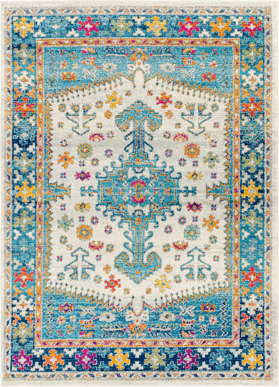 Modern Loom Harput HAP-1101 Multi-Colored Power Loomed Synthetic Rug