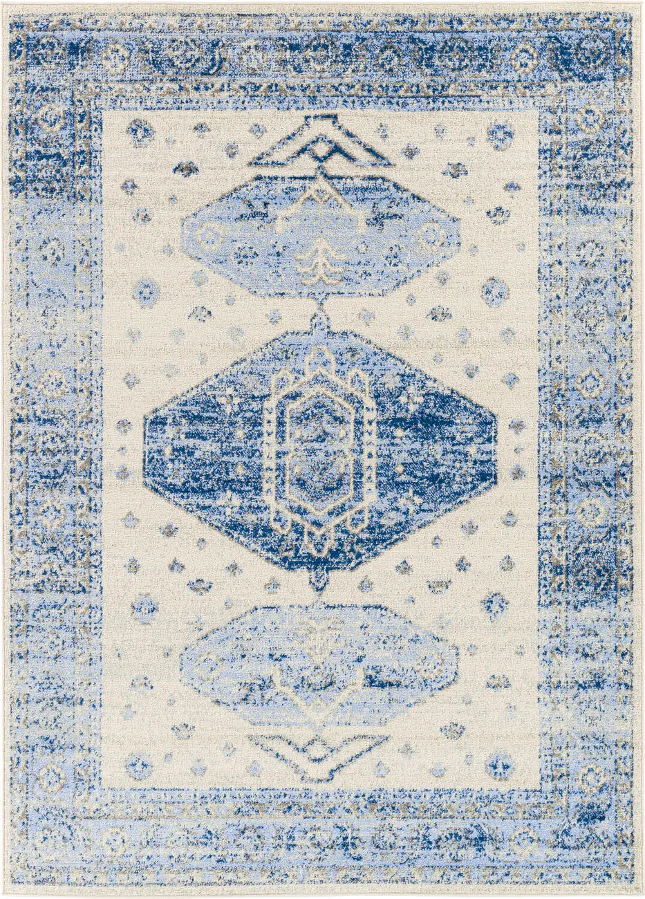 Modern Loom Harput HAP-1109 Blue Power Loomed Synthetic Rug