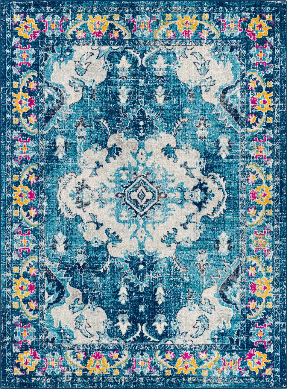 Modern Loom Alchir ALR-1119 Multi-Colored Power Loomed Synthetic Rug