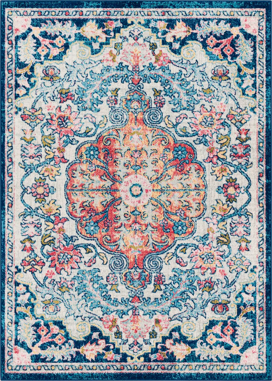 Modern Loom Alchir ALR-1123 Multi-Colored Power Loomed Synthetic Rug