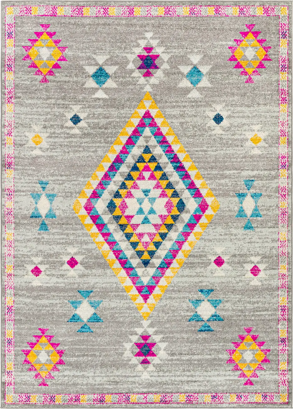 Modern Loom Harput HAP-1124 Multi-Colored Power Loomed Synthetic Rug